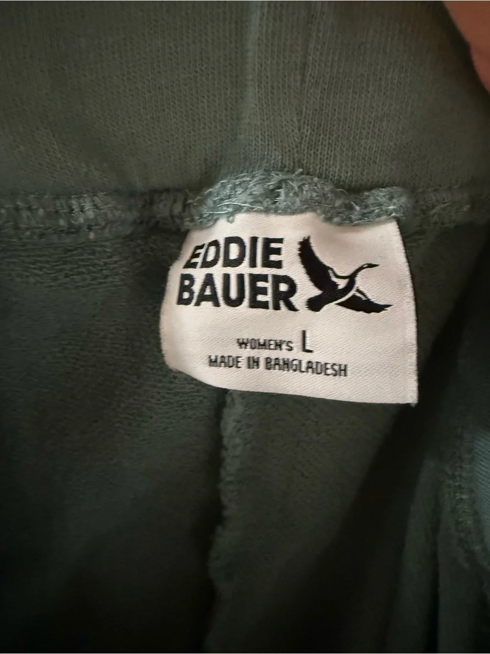 Eddie Bauer Cotton Sage Green Jogger Pants Large - Picture 5 of 6